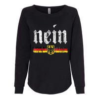 Nein German Saying No Funny Germany Oktoberfest Vintage Womens California Wash Sweatshirt