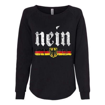 Nein German Saying No Funny Germany Oktoberfest Vintage Womens California Wash Sweatshirt