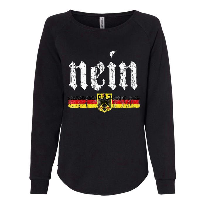 Nein German Saying No Funny Germany Oktoberfest Vintage Womens California Wash Sweatshirt