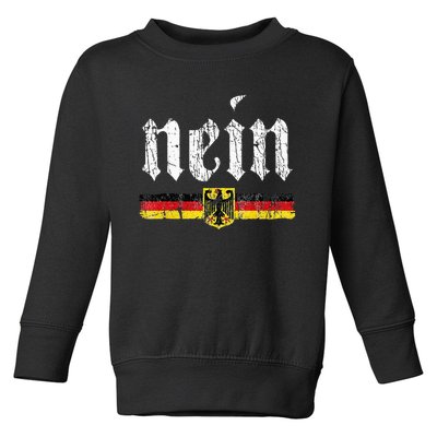 Nein German Saying No Funny Germany Oktoberfest Vintage Toddler Sweatshirt