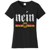 Nein German Saying No Funny Germany Oktoberfest Vintage Women's T-Shirt