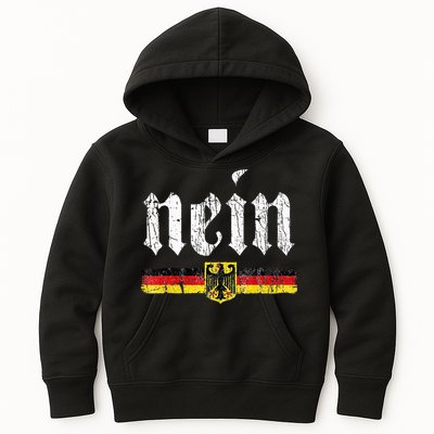 Nein German Saying No Funny Germany Oktoberfest Vintage Kids Hoodie