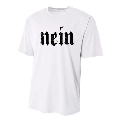 Nein German Saying No Funny Germany Deutschland Vintage Youth Performance Sprint T-Shirt