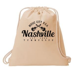 Nashville Guitar Tennessee Country Music City Gift Souvenir Drawstring Bag