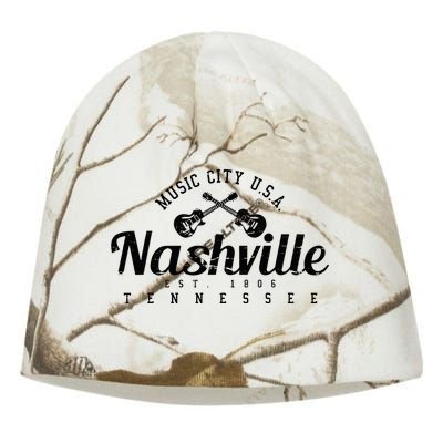 Nashville Guitar Tennessee Country Music City Gift Souvenir Kati - Camo Knit Beanie