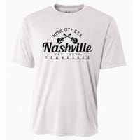 Nashville Guitar Tennessee Country Music City Gift Souvenir Cooling Performance Crew T-Shirt