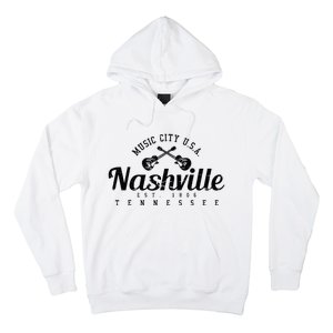 Nashville Guitar Tennessee Country Music City Gift Souvenir Hoodie