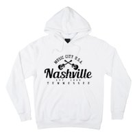 Nashville Guitar Tennessee Country Music City Gift Souvenir Hoodie