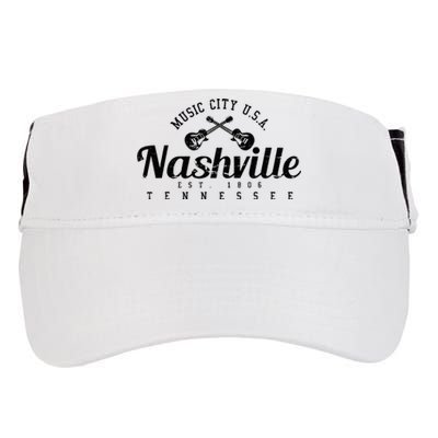 Nashville Guitar Tennessee Country Music City Gift Souvenir Adult Drive Performance Visor