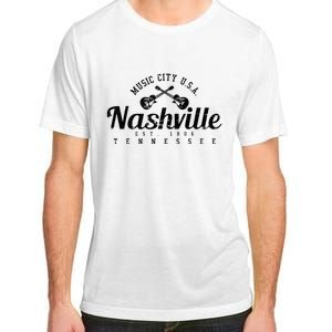 Nashville Guitar Tennessee Country Music City Gift Souvenir Adult ChromaSoft Performance T-Shirt