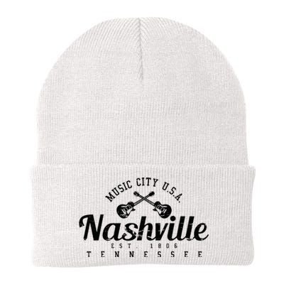 Nashville Guitar Tennessee Country Music City Gift Souvenir Knit Cap Winter Beanie