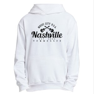 Nashville Guitar Tennessee Country Music City Gift Souvenir Urban Pullover Hoodie