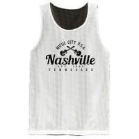 Nashville Guitar Tennessee Country Music City Gift Souvenir Mesh Reversible Basketball Jersey Tank