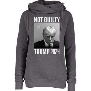 Not Guilty Trump 2024 Womens Funnel Neck Pullover Hood