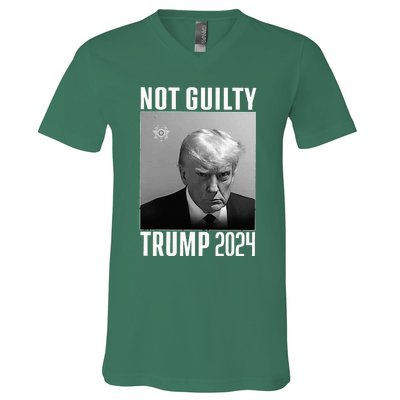 Not Guilty Trump 2024 V-Neck T-Shirt