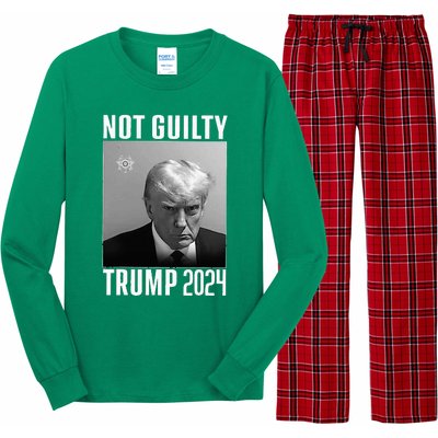 Not Guilty Trump 2024 Long Sleeve Pajama Set