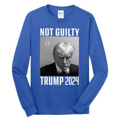 Not Guilty Trump 2024 Tall Long Sleeve T-Shirt