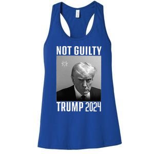 Not Guilty Trump 2024 Women's Racerback Tank