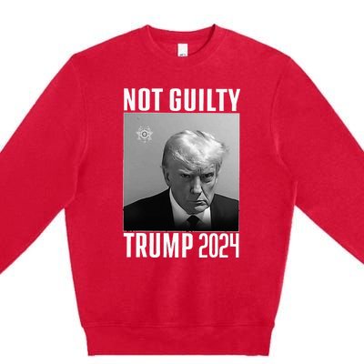 Not Guilty Trump 2024 Premium Crewneck Sweatshirt