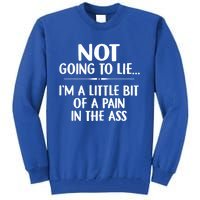 Not Going To Lie IM A Little Bit Of A Pain In The Ass Funny Tall Sweatshirt