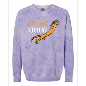 No Guts Then No Glories Gift For Crested Gecko Lover Colorblast Crewneck Sweatshirt