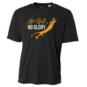 No Guts Then No Glories Gift For Crested Gecko Lover Cooling Performance Crew T-Shirt