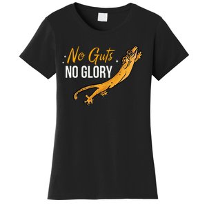 No Guts Then No Glories Gift For Crested Gecko Lover Women's T-Shirt