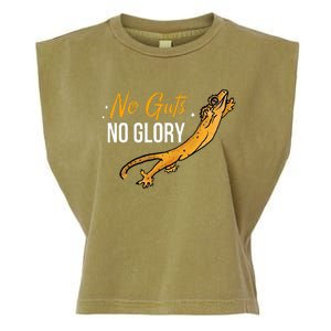 No Guts Then No Glories Gift For Crested Gecko Lover Garment-Dyed Women's Muscle Tee