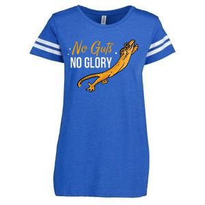 No Guts Then No Glories Gift For Crested Gecko Lover Enza Ladies Jersey Football T-Shirt