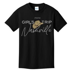 Nashville Girl Trip 2024 Nash Weekend Boots Booze Besties Kids T-Shirt