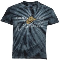 Nashville Girl Trip 2024 Nash Weekend Boots Booze Besties Kids Tie-Dye T-Shirt