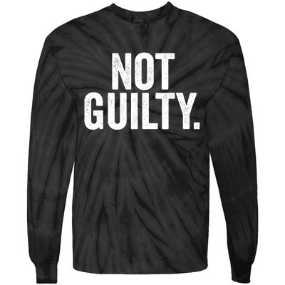 Not Guilty Trump Not Guilty Tie-Dye Long Sleeve Shirt