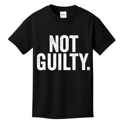 Not Guilty Trump Not Guilty Kids T-Shirt