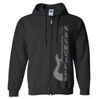 Nashville Guitar Tennessee Vintage Country Music City Full Zip Hoodie