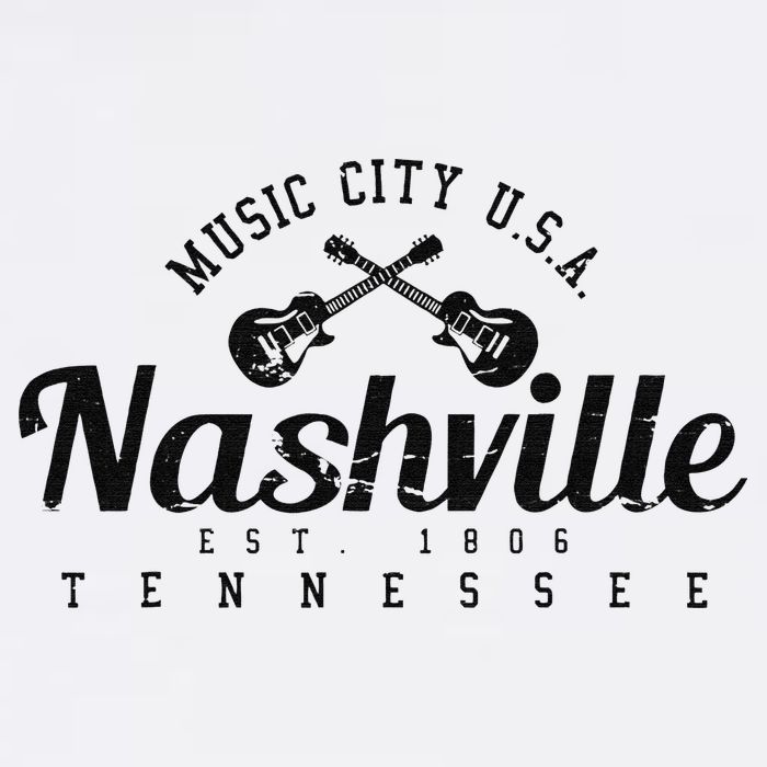 Nashville Guitar Tennessee Country Music City Gift Souvenir Doggie Tank