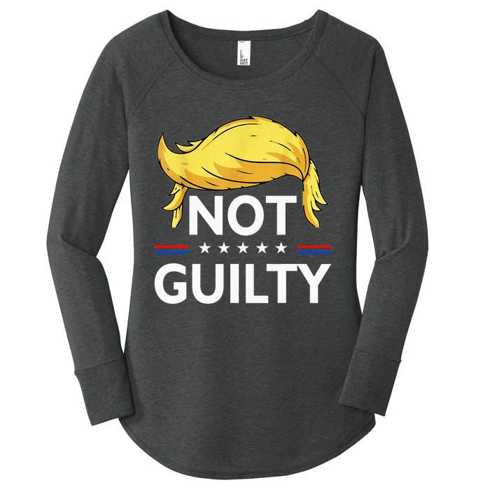 Not Guilty Trump Wear this Tee to your favorite Trial Women's Perfect Tri Tunic Long Sleeve Shirt