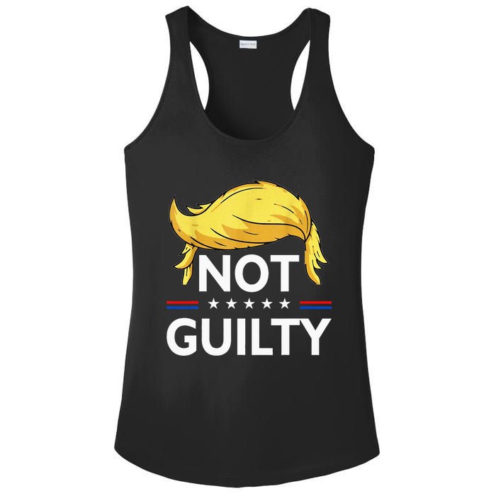 Not Guilty Trump Wear this Tee to your favorite Trial Ladies PosiCharge Competitor Racerback Tank