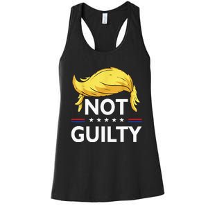 Not Guilty Trump Wear this Tee to your favorite Trial Women's Racerback Tank