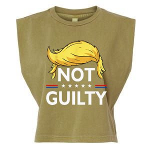 Not Guilty Trump Wear this Tee to your favorite Trial Garment-Dyed Women's Muscle Tee