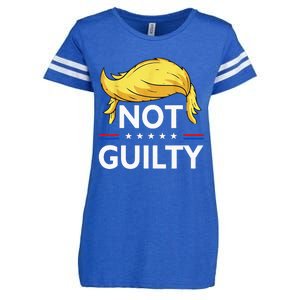 Not Guilty Trump Wear this Tee to your favorite Trial Enza Ladies Jersey Football T-Shirt