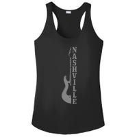 Nashville Guitar Tennessee Vintage Country Music City Ladies PosiCharge Competitor Racerback Tank