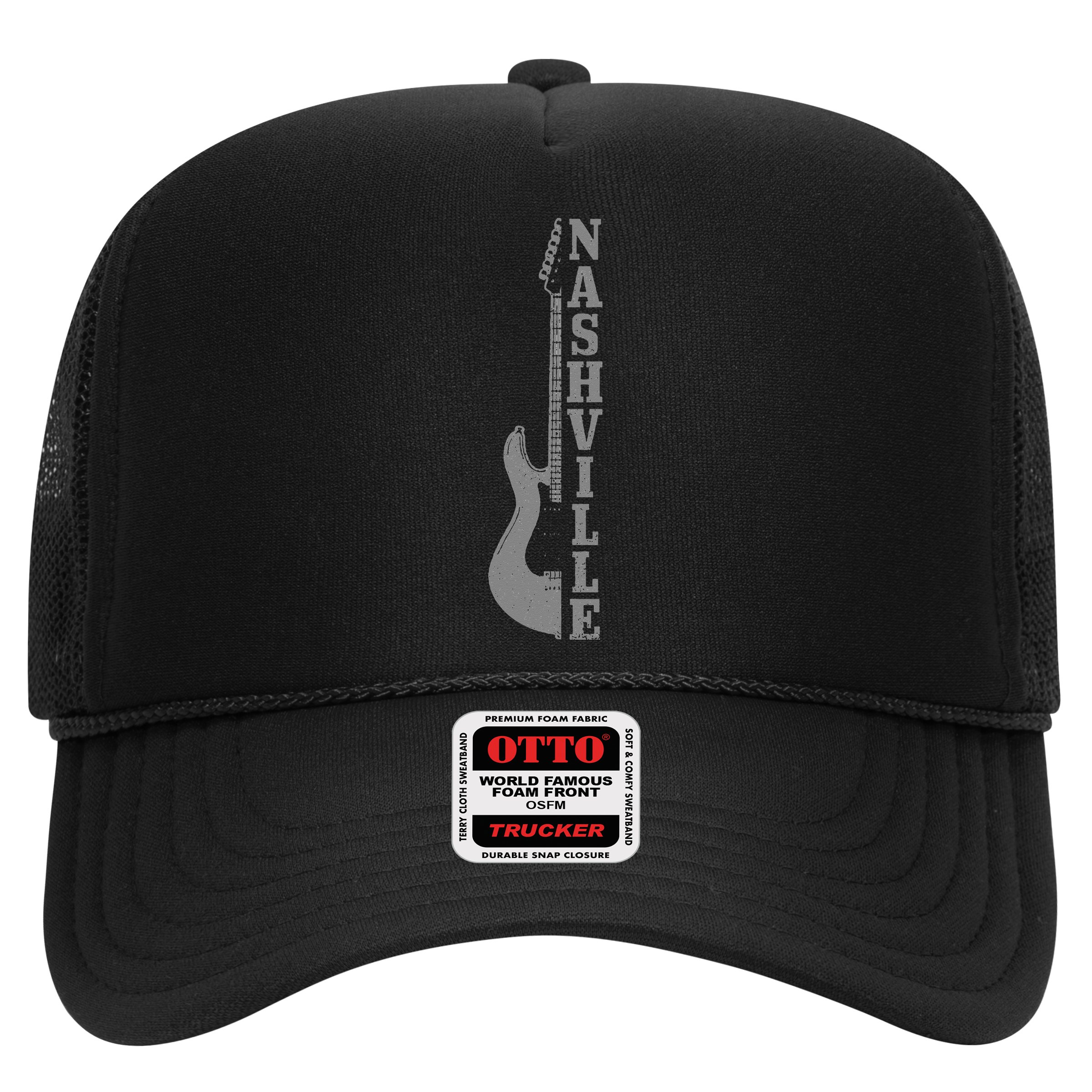 Nashville Guitar Tennessee Vintage Country Music City Hat