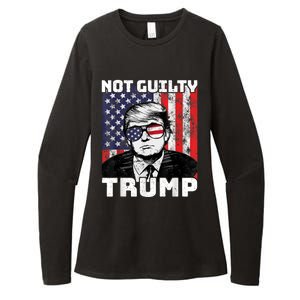 Not Guilty Trump Womens CVC Long Sleeve Shirt