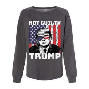 Not Guilty Trump Womens California Wash Sweatshirt