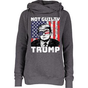 Not Guilty Trump Womens Funnel Neck Pullover Hood