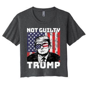 Not Guilty Trump Women's Crop Top Tee