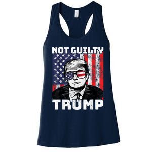 Not Guilty Trump Women's Racerback Tank