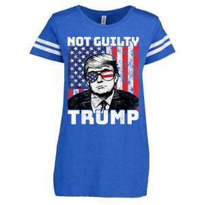 Not Guilty Trump Enza Ladies Jersey Football T-Shirt