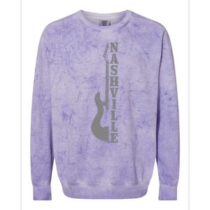 Nashville Guitar Tennessee Colorblast Crewneck Sweatshirt