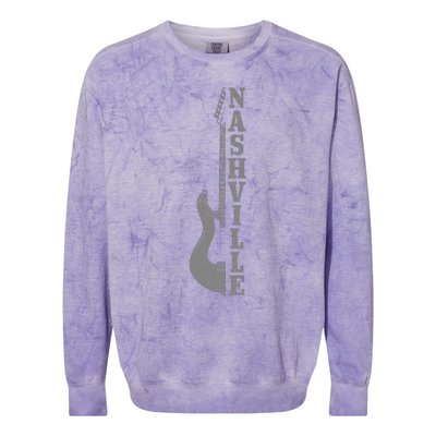 Nashville Guitar Tennessee Colorblast Crewneck Sweatshirt